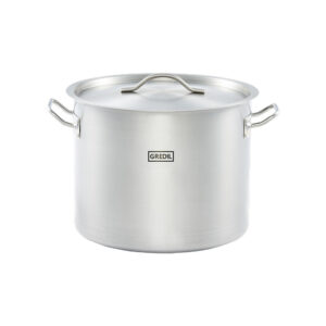 Garnek wysoki z pokrywką, stalowy, ø 320 mm, V 20.9 l | Gredil 011325