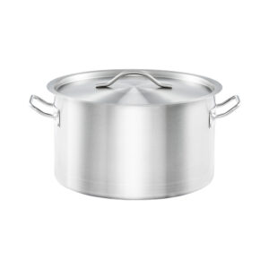 Garnek średni z pokrywką, stalowy, Basic, ø 280 mm, V 9.8 l | Stalgast 012286