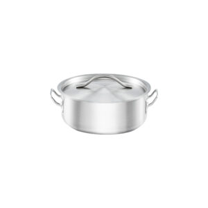 Garnek niski z pokrywką, stalowy, Basic, ø 160 mm, V 1.2 l | Stalgast 013166