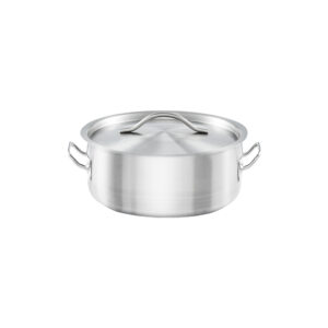Garnek niski z pokrywką, stalowy, Basic, ø 200 mm, V 2.2 l | Stalgast 013206