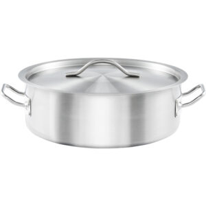 Garnek niski z pokrywką, stalowy, Basic, ø 320 mm, V 8.8 l | Stalgast 013326