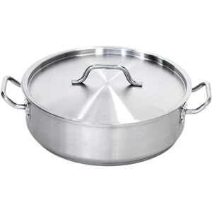 Garnek stalowy do duszenia z pokrywką, ø 360 mm, V 11.2 l | Stalgast 016362