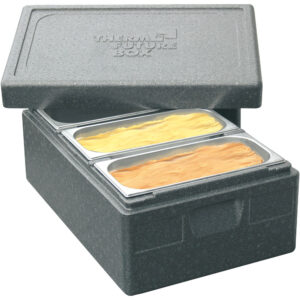 Pojemnik termoizolacyjny, czarny, 600x400x270 mm | Thermo Future Box 054030