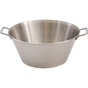 Wanna, miska stalowa z uchwytami, ø 450 mm, V 21 l | Stalgast 083450