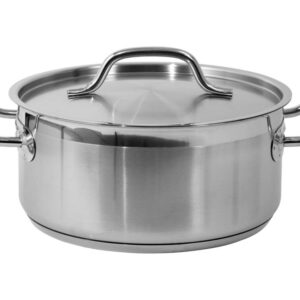 GARNEK NISKI Z POKRYWKĄ ZE STALI NIERDZEWNEJ 24X11CM 5L | Yato YG-00041