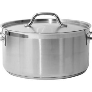 GARNEK NISKI Z POKRYWKĄ ZE STALI NIERDZEWNEJ 32X16CM 12,9L | Yato YG-00043