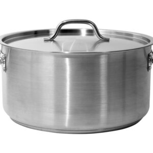 GARNEK NISKI Z POKRYWKĄ ZE STALI NIERDZEWNEJ 36X18CM 18,3L | Yato YG-00044