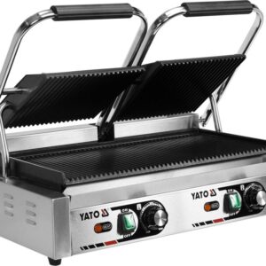 PODWÓJNY GRILL KONTAKTOWY RYFLOWANY 58CM, 3,6KW | Yato YG-04560