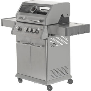GRILL GAZOWY 3+1 STAL NIERDZEWNA 11,5KW, Z SZYBĄ | Yato YG-20015