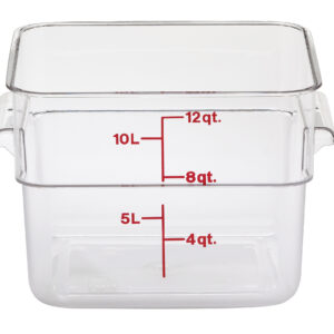Pojemnik magazynowy z poliwęglanu 25,6x31x21 cm, 11,4 l, przezroczysty  | Cambro  12SFSCW135