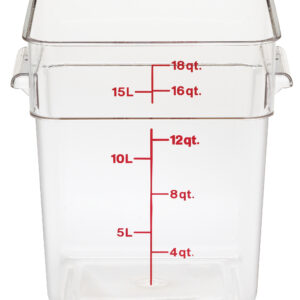 Pojemnik magazynowy z poliwęglanu 25,6x31x32 cm, 17,2 l, przezroczysty  | Cambro  18SFSCW135