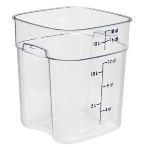 Pojemnik magazynowy z poliwęglanu 28,9x28,9x32,7 cm, 17,2 l, przezroczysty  | Cambro  18SFSPROCW135