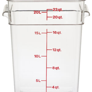 Pojemnik magazynowy z poliwęglanu 25,6x31x40 cm, 20,8 l, przezroczysty  | Cambro  22SFSCW135