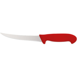 Nóż do oddzielania kości, zagięty, HACCP, czerwony, L 150 mm | Stalgast 283157