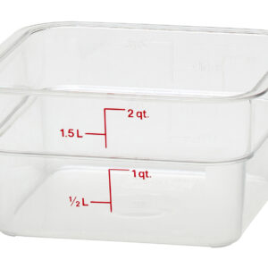 Pojemnik magazynowy z poliwęglanu 18,5x18,5x10 cm, 1,9 l, przezroczysty  | Cambro  2SFSCW135