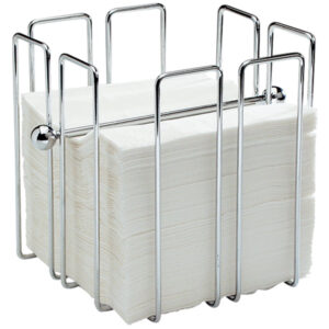 Serwetnik wysoki chromowany, 195x195x190 mm | Stalgast 364204