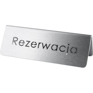Tabliczka "rezerwacja" | Stalgast 486025