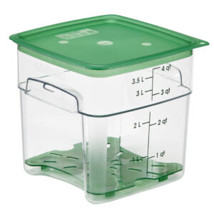 Pojemnik magazynowy z poliwęglanu 19,1x19,1x18,3 cm, 3,8 l, przezroczysty  | Cambro  4SFSPROCW135