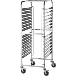 Wózek transportowy ze stali nierdzewnej, 14x GN 2/1 | Stalgast 662211