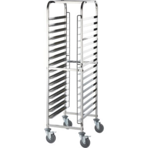 Wózek transportowy ze stali nierdzewnej, 16x 400x600 mm | Stalgast 662461