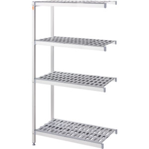 Regał magazynowy aluminiowy na 2 nogach. 1469x560x1680 mm | Stalgast 686156