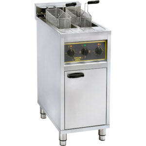 Frytownica wolnostojąca, z szafką, 2-komorowa, V 2x10 l, P 12 kW | Roller Grill 777210