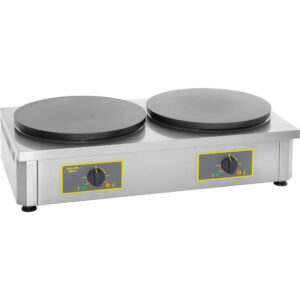 Naleśnikarka elektryczna, emaliowana, podwójna, 2 x ø 400 mm, P 2 x 3.6 kW | Roller Grill 777244