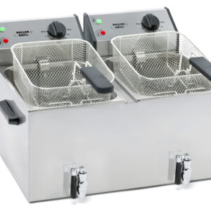 Frytownica nastawna, 2-komorowa z kranem, V 2x8 l, P 6.8 kW | Roller Grill 777326