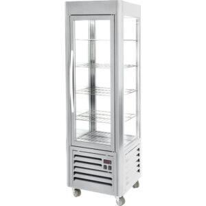 Witryna chłodnicza 7-poziomowa, 5 x ruszty chromowane 535 x 495 mm | Roller Grill 777450