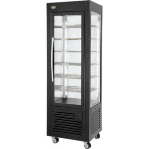 Witryna chłodnicza, cukiernicza, oświetlenie LED, czarna, V 360 l | Roller Grill 777451