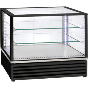 Witryna chłodnicza, nastawna, cukiernicza, czarna, oświetlenie LED, V 170 l | Roller Grill 777470