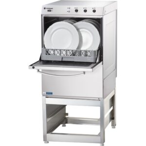 Zmywarko wyparzarka z podstawą, uniwersalna, dozownik płynu myjącego, P 3.4/4.9 kW, U 230/400 V | Stalgast 801502