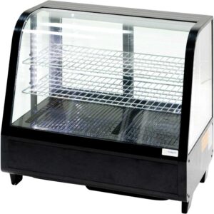 Witryna ekspozycyjna 100 l czarna oświetlenie LED | Stalgast 852104