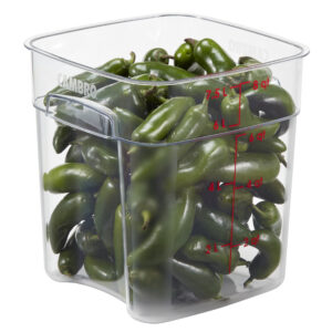 Pojemnik magazynowy z poliwęglanu 22,9x22,9x24,3 cm, 7,6 l, przezroczysty  | Cambro  8SFSPROCW135