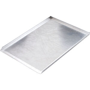 Blacha wypiekowa aluminiowa perforowana 3 ranty, (600x400x20) mm | Stalgast 911201