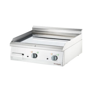 Płyta grillowa elektryczna, chromowana, gładka, P 8.1 kW, U 400 V | Stalgast 9737100
