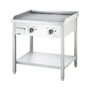 Płyta grillowa elektryczna, wolnostojąca, ryflowana, P 8.1 kW, U 400 V | Stalgast 979312