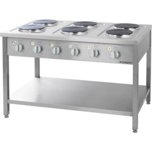Kuchnia elektryczna, 6-płytowa, 15.6 kW | Stalgast 979600