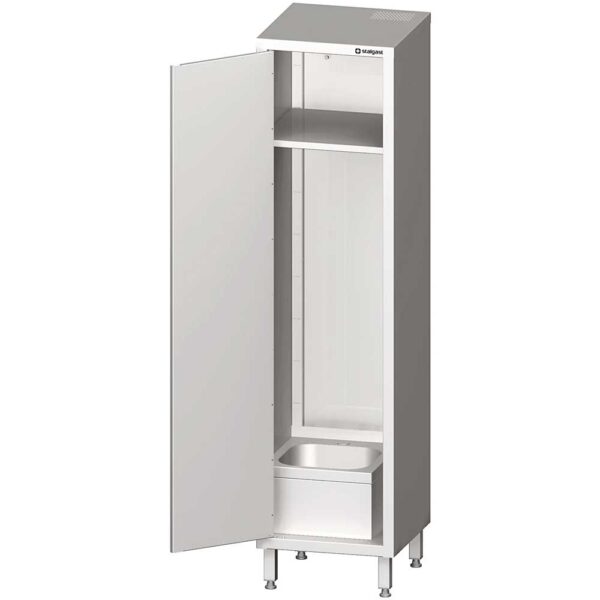 Szafa porządkowa ze zlewem 500x500x2000 | Stalgast 981465050