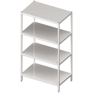 Regał magazynowy,półki pełne 1000x500x1800 skręcany | Stalgast 981855100