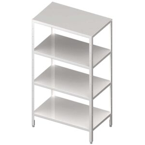 Regał magazynowy,półki pełne 700x700x1800 skręcany | Stalgast 981887070