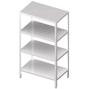 Regał magazynowy,półki pełne 1300x700x1800 skręcany | Stalgast 981887130