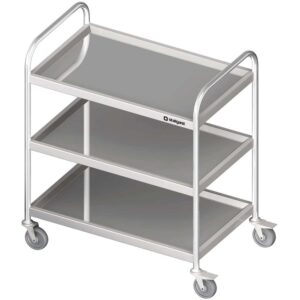 Wózek kelnerski trzypółkowy 1100x500x950 | Stalgast 982035110