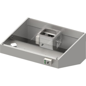 Okap przyścienny skośny ECONOMIC z łap. B,went. E1 i ośw. 1000x900x450 (1 segment) | Stalgast 984080910