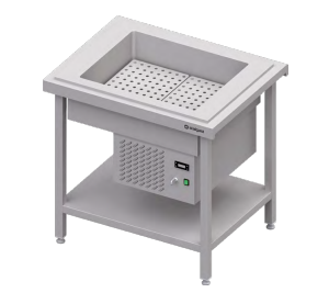 Stanowisko z wanną chłodniczą napojową 2xGN 1/1 920x750x880 | Stalgast ST107091