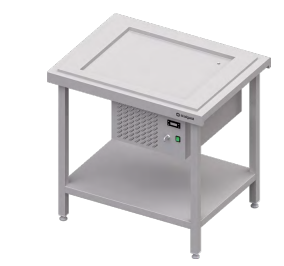 Stanowisko z płytą chłodniczą ekspozycyjną 2xGN 1/1 920x750x880 | Stalgast ST110091
