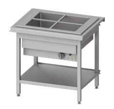 Stanowisko bemarowe wodne 2xGN 1/1, jednokomorowe 920x750x880 | Stalgast ST121091