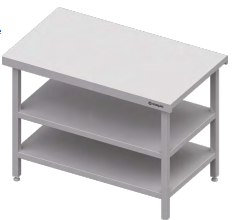 Stanowisko neutralne dwupółkowe 1400x750x880 | Stalgast ST128141