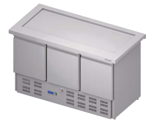Stanowisko chłodnicze z płytą chłodniczą 1465x750x880 | Stalgast ST211151
