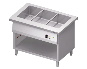 Stanowisko bemarowe wodne 3xGN 1/1, jednokomorowe, zabudowane 1132x750x880 | Stalgast ST213111